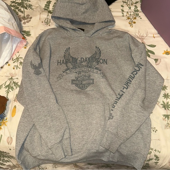 Harley-Davidson Tops - Harley Davidson grey hoodie